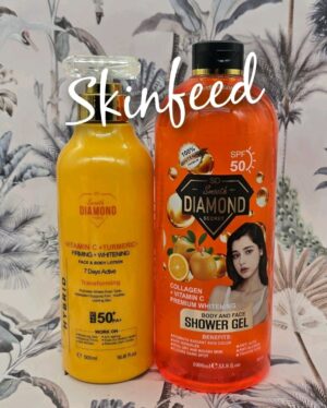 Smooth Diamond Paris Vit C+Firming Whitening Body Lotion & Shower Gel