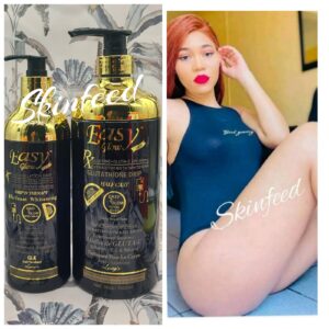 2pcs Easy Glow Glutathion H-C Whitening Body Lotion 538ml & SHOWER GEL 1000ml 👌