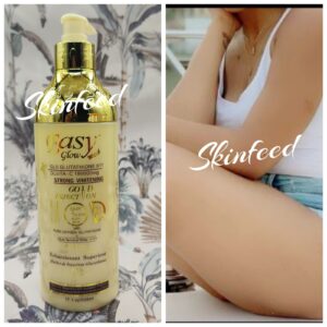 X 1 Easy Glow  Glutathion Body Milk GOLD. 💯 Original 500ml X 1 (NEW LOOK)