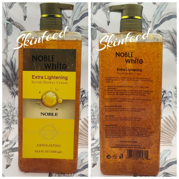 Noble White Noble Extra Lightening Scrub Shower Gel 1000ml
