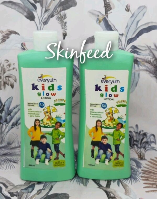 EVER-YUTH  Kids & Teens Natural Skin Glow Fairness  Lotion, Shower Gel & Soap X1