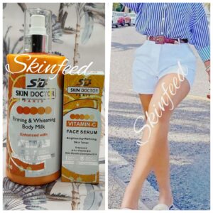 Skin Doctor PARIS Firming & Whitening Body Milk & Face Serum With Vit. C