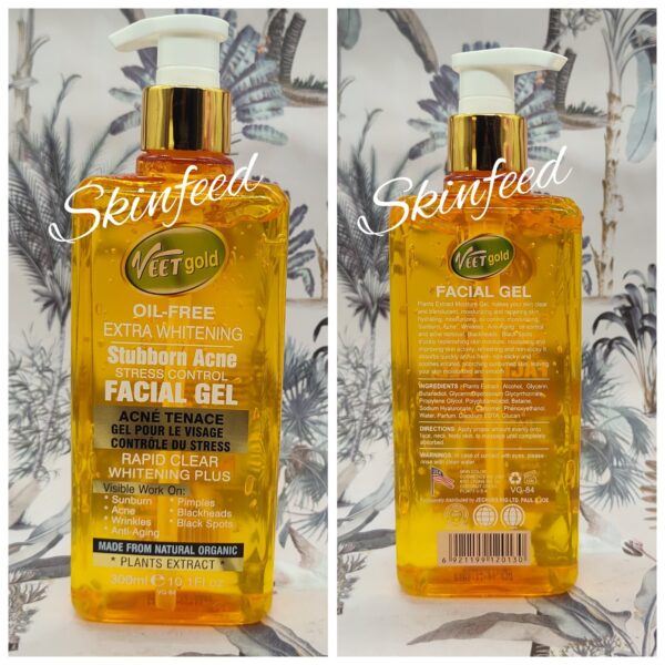 VeetGold Oil Free Whitening  Acne & Stress  Control Facial Gel 300ml X 1 💯%💪