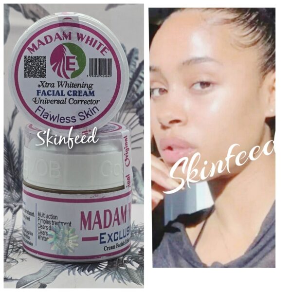 X 2 madam white exclusive flawless face cream. 60g X2