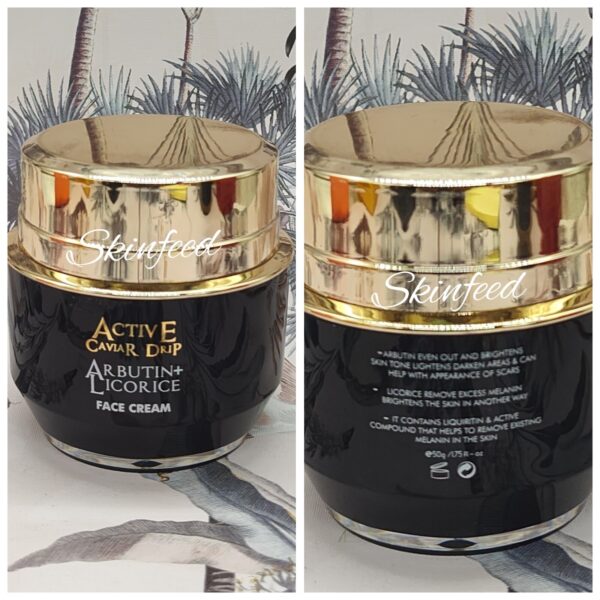 ACTIVE Cavier whitening lotion, Oil & Face Cream albutin & licorice spf50.