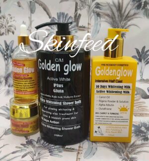 4 In 1 Golden Glow Active White Plus Gluta Extra Whitening Shower Bath 1000ml +