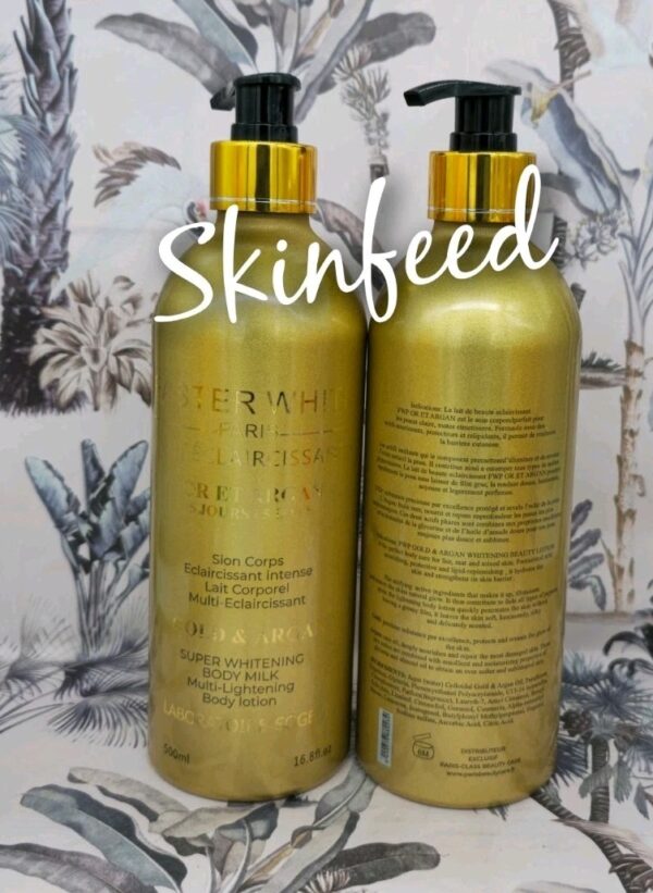 FASTER WHITE ARGAN Super Whitening Body Lotion 500ml X 2  Bottle 👌