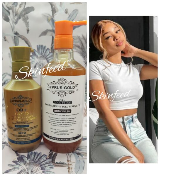 Cyprus-Gold OR+ Gold Pure H.C Brightening  Lotion, Shower Gel